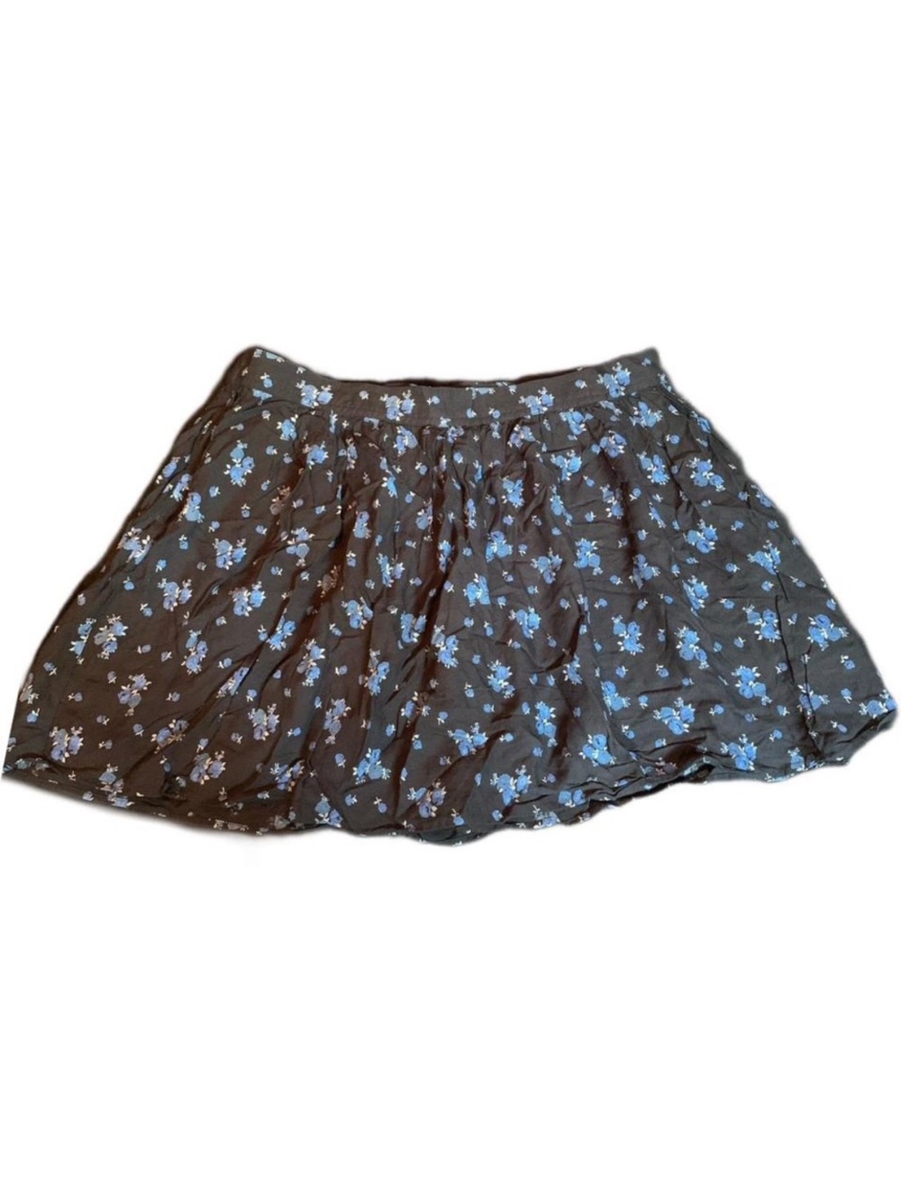 Y2K American Eagle Outfitters Ditsy Navy Blue Floral Mini Skirt 🦋
